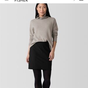 Eileen Fisher charcoal Pencil Mini Skirt for Work